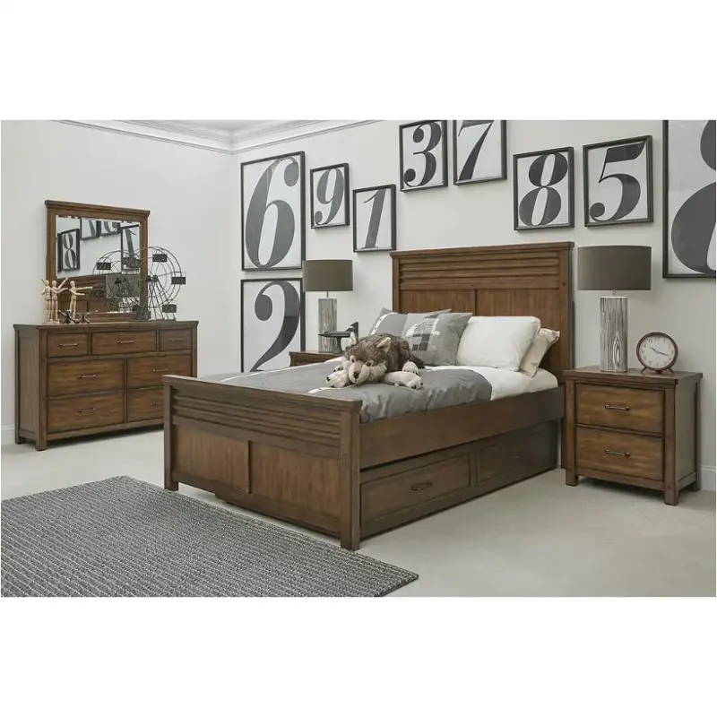 S918250 Samuel Lawrence Furniture Cambridge Queen Panel Bed