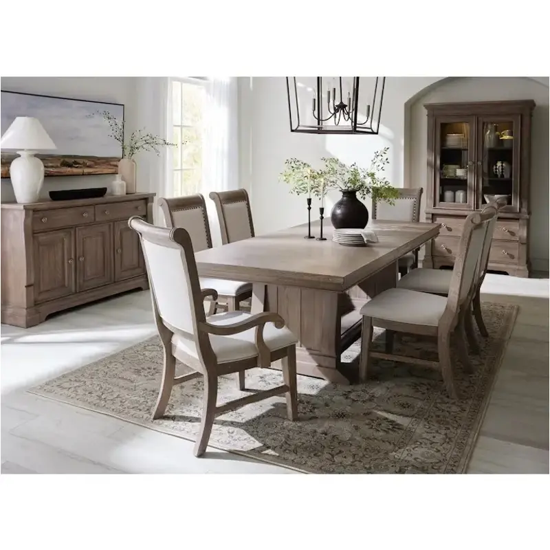 S958-131a Samuel Lawrence Furniture Lawsons Creek Trestle Table