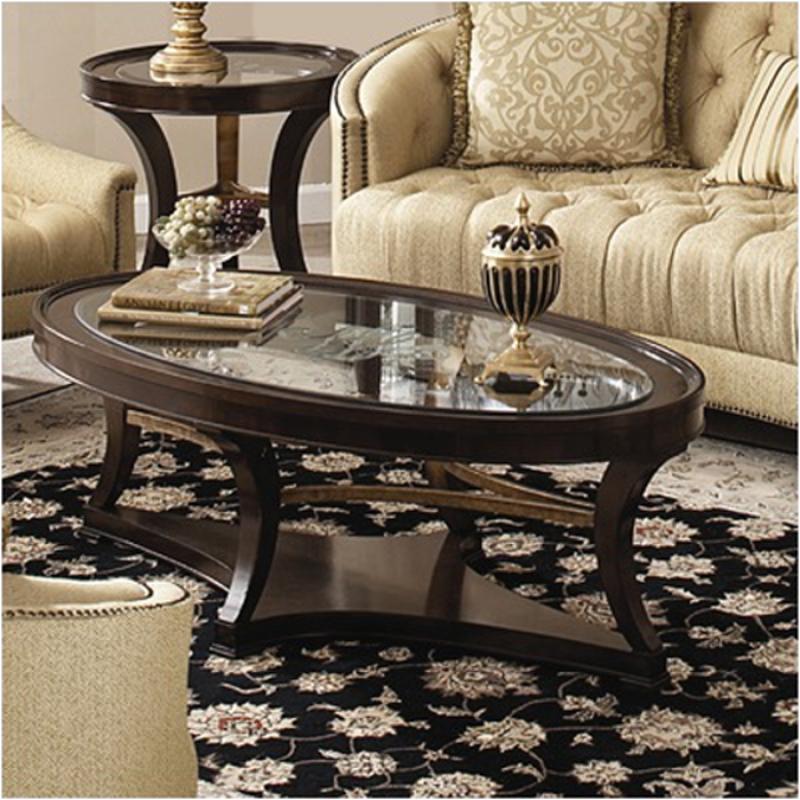 9091540 Schnadig Furniture Classic Elegance Oval Cocktail Table
