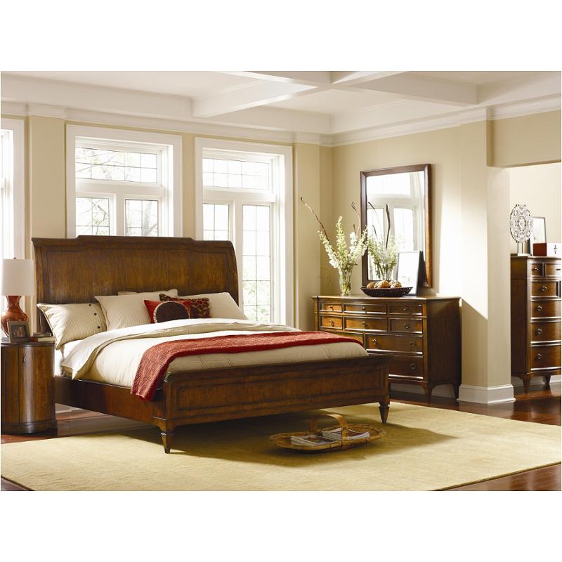 8503-315 Schnadig Furniture Queen Sleigh Bed-fruitwood