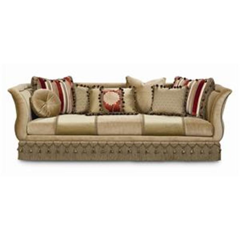 A760 082 A Schnadig Furniture Dahlia Living Room Fringed Sofa