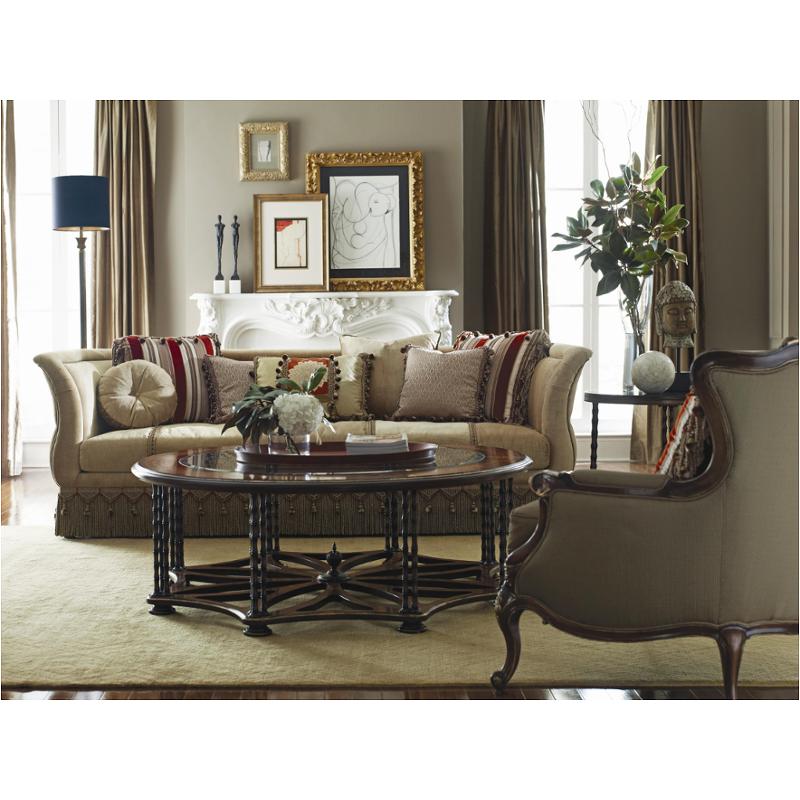 A760082a Schnadig Furniture Dahlia Living Room Fringed Sofa