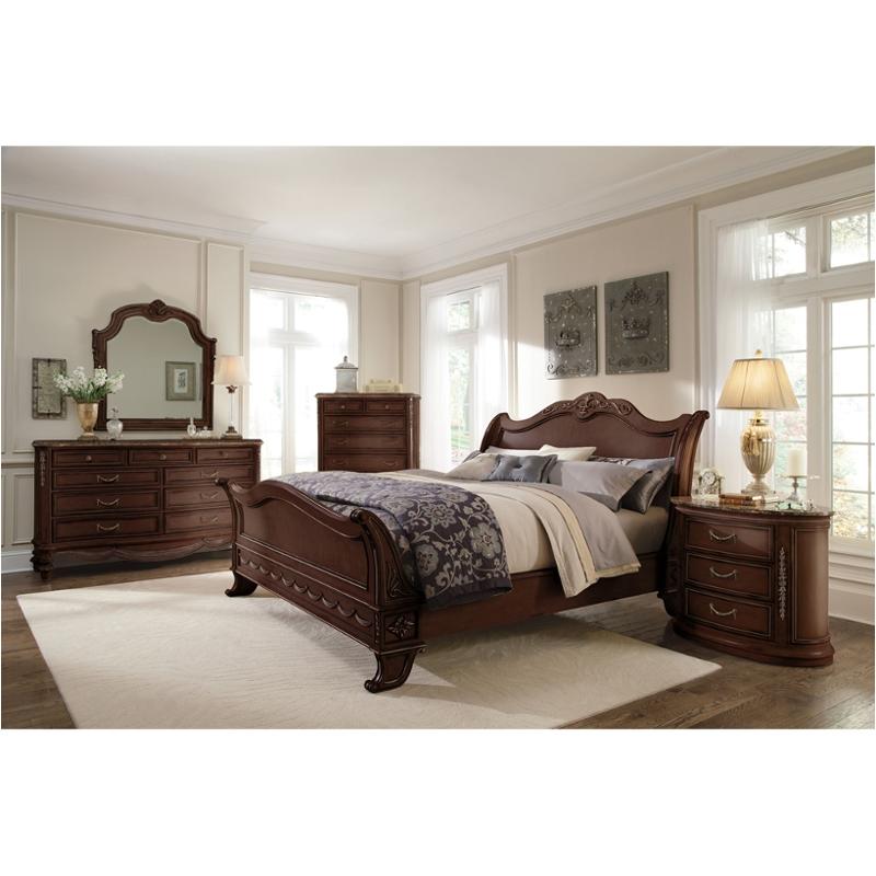 3263-311 Schnadig Furniture Empire Ii - Henna Queen Sleigh Bed