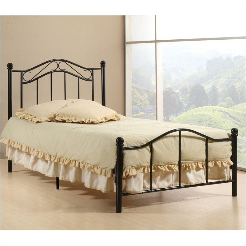 1751-330 Hillsdale Furniture Twin Bed Set - Matte Black