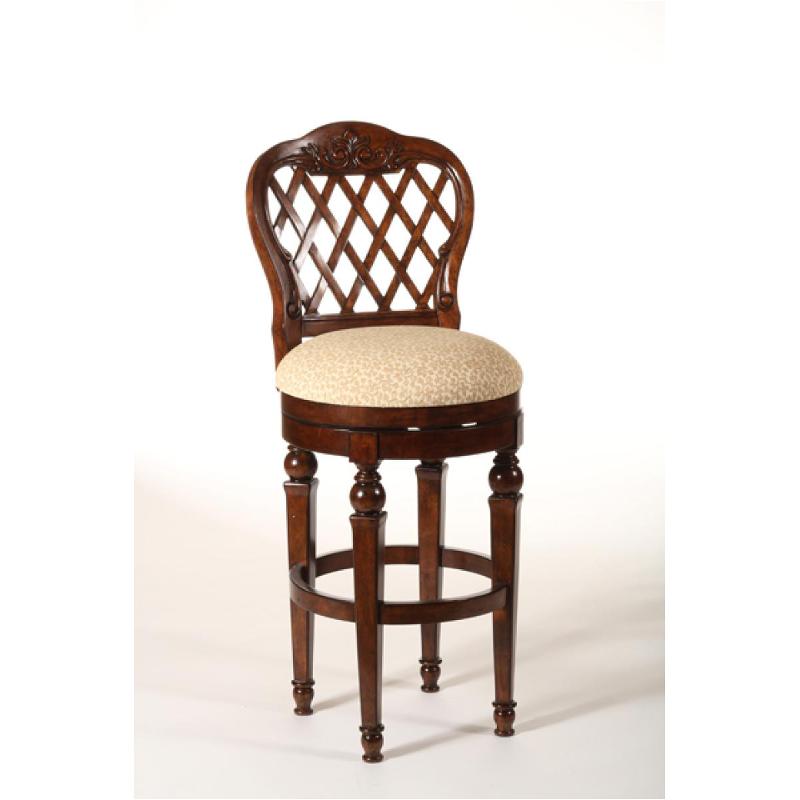 lattice back swivel bar stool