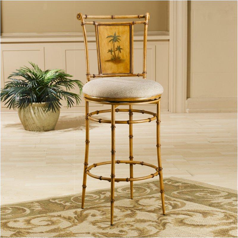 4330 830 Hilale Furniture West Palm, Faux Bamboo Metal Bar Stools