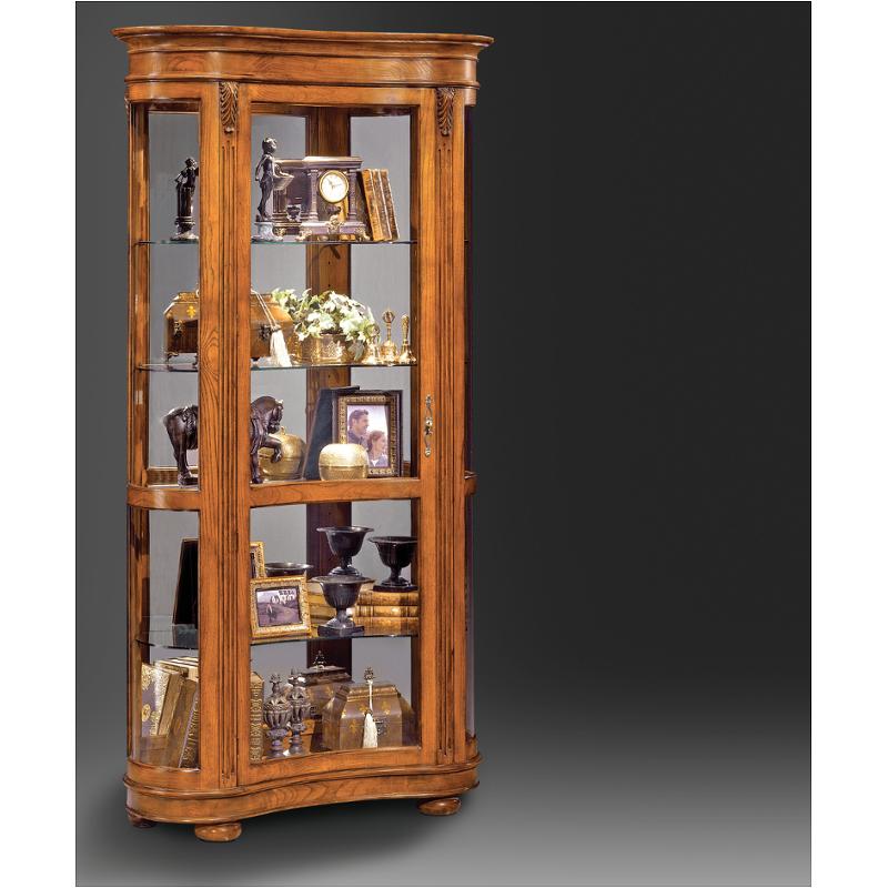 87151 Philip Reinisch Company Old Oak Contour Ii Curio Cabinet