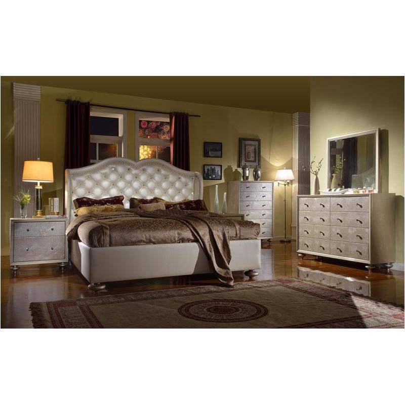 B1700-ek Mc Ferran Home Furnishings Manhattan - Pearl Bedroom Furniture Bed