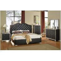 B1701-c Mc Ferran Home Furnishings Manhattan - Black Bedroom Furniture Chest