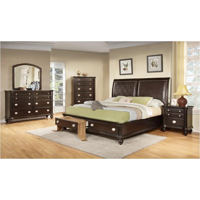 B2175-ek Mc Ferran Home Furnishings Bristol Bedroom Furniture Bed