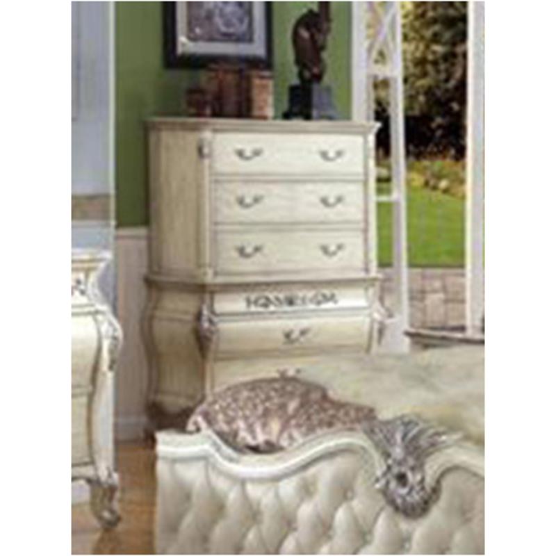 B8301-c Mc Ferran Home Furnishings Bordeaux - Antique White Bedroom Furniture Chest