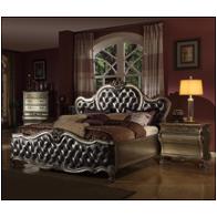 B8302-n Mc Ferran Home Furnishings Bordeaux - Silver Bedroom Furniture Nightstand