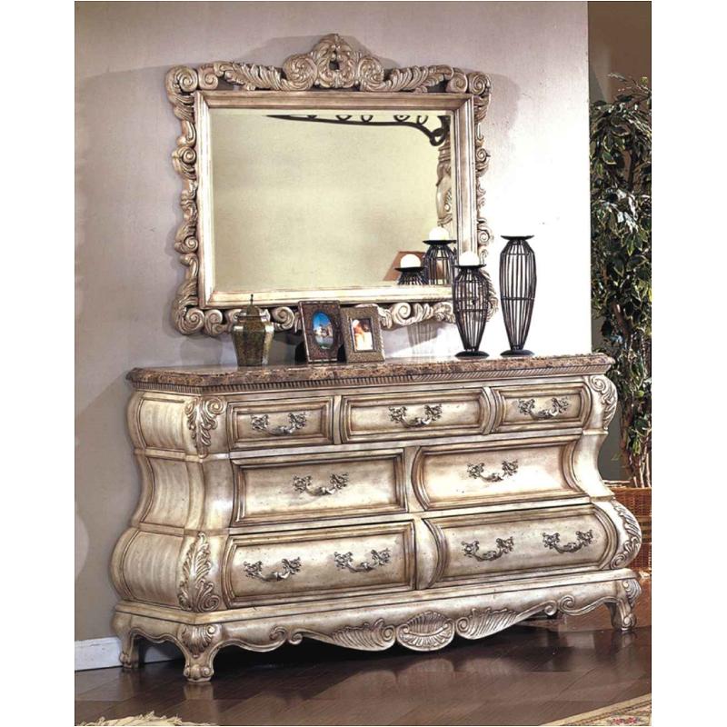 B9087-m Mc Ferran Home Furnishings Monaco - White Bedroom Furniture Mirror