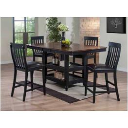 Cou-4266-bs Mc Ferran Home Furnishings Cou-4266 - Black And Cherry Dining Room Furniture Stool