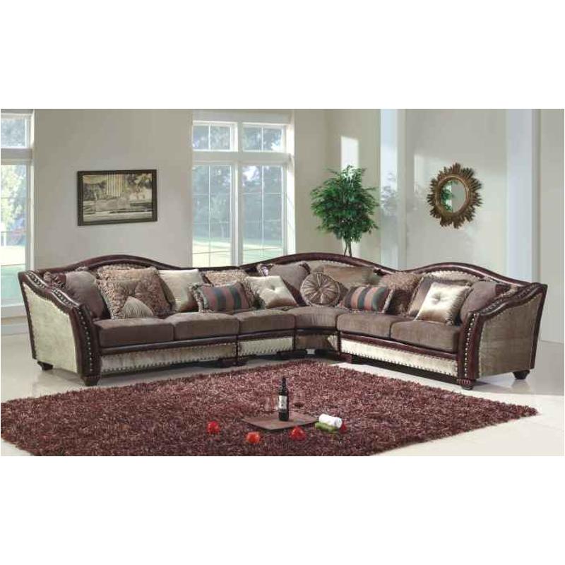Sf2780-w Mc Ferran Home Furnishings Sf2780 Living Room Furniture Sectional