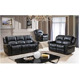Sf3707-s Mc Ferran Home Furnishings Sf3707 - Black Living Room Furniture Sofa