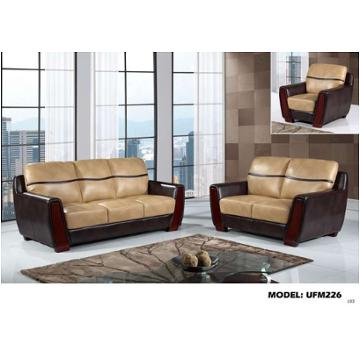 Ufm226-pluto Ivory/pluto Chocolate Livingroom Set Global Furniture Ufm226 - Pluto Ivory And Pluto Chocolate Living Room Furniture