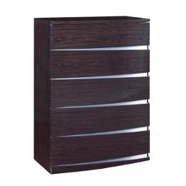 Aurora-we-ch Global Furniture Aurora - Black Bedroom Furniture Chest