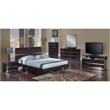 Aurora-we-kb Global Furniture Aurora - Black Bedroom Furniture Bed