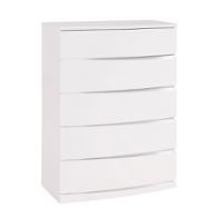 Aurora-wh-ch Global Furniture Aurora - White Bedroom Furniture Chest