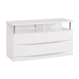 Aurora-wh-eu Global Furniture Aurora - White Bedroom Furniture Chest