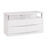 Aurora-wh-eu Global Furniture Aurora - White Bedroom Furniture Chest