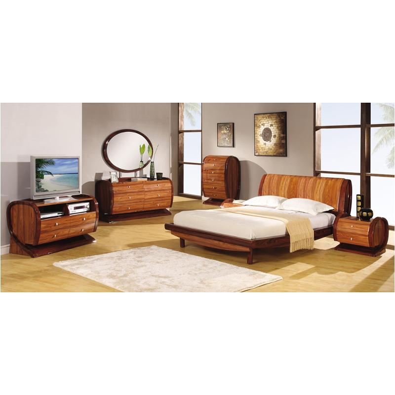 Autumn-ko-kb Global Furniture Autumn - Kokuten - Glossy Bedroom Furniture Bed