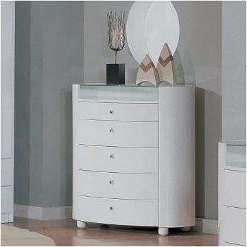Emily-wh-ch Global Furniture Emily - White Bedroom Furniture Chest