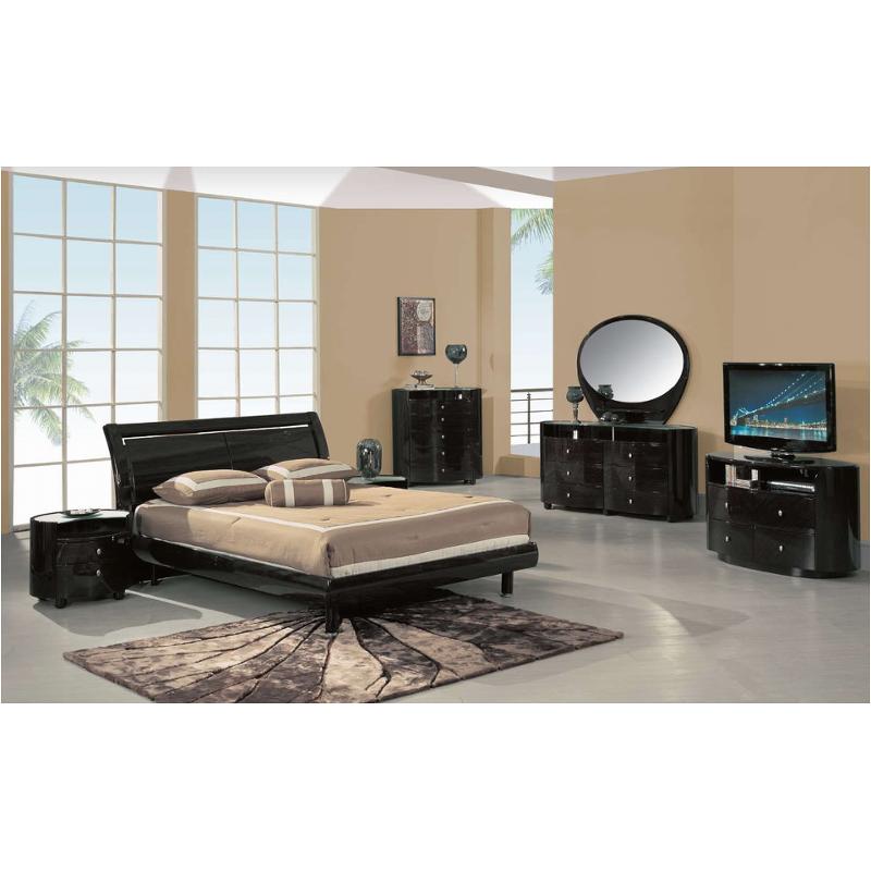 Emily-we-qb Global Furniture Emily - Wenge Bedroom Furniture Bed