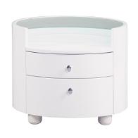 Evelyn-wh-ns Global Furniture Evelyn - White Bedroom Furniture Nightstand