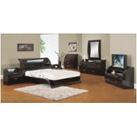 Madison-bz-qb Global Furniture Madison - Black And Zebrano Bedroom Furniture Bed