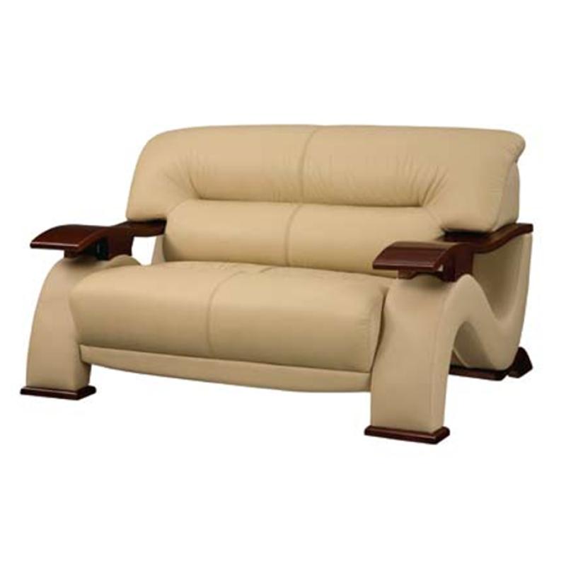 U2033-l Leather Match - Cappuccino Global Furniture U2033 Leather Match - Cappuccino Living Room Furniture Loveseat