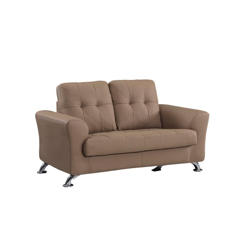 2218-l Bonded - Camel Global Furniture 2218 Bonded - Camel Living Room Furniture Loveseat