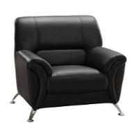 U9103-c Vinyl - Black Global Furniture U9103 - Black Living Room Furniture Living Room Chair