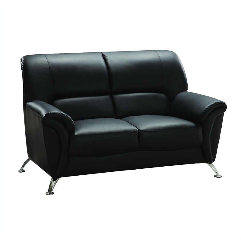 9250-l Bonded - Black Global Furniture 9250 Bonded - Black Living Room Furniture Loveseat