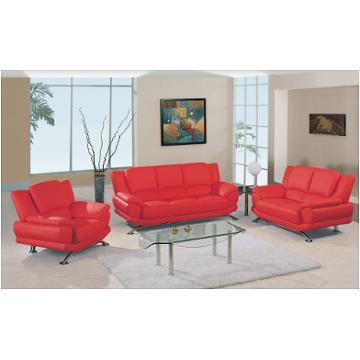 U9908-s Bonded - Red Global Furniture U9908 Bonded - Red Living Room Furniture Sofa