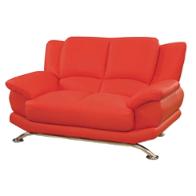 U9908-l Bonded - Red Global Furniture U9908 Bonded - Red Living Room Furniture Loveseat