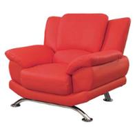 U9908-c Bonded - Red Global Furniture U9908 Bonded - Red Living Room Furniture Living Room Chair