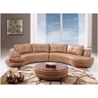 U918-sectional-l Bonded - Honey Global Furniture U918 Bonded - Honey Living Room Furniture Sectional