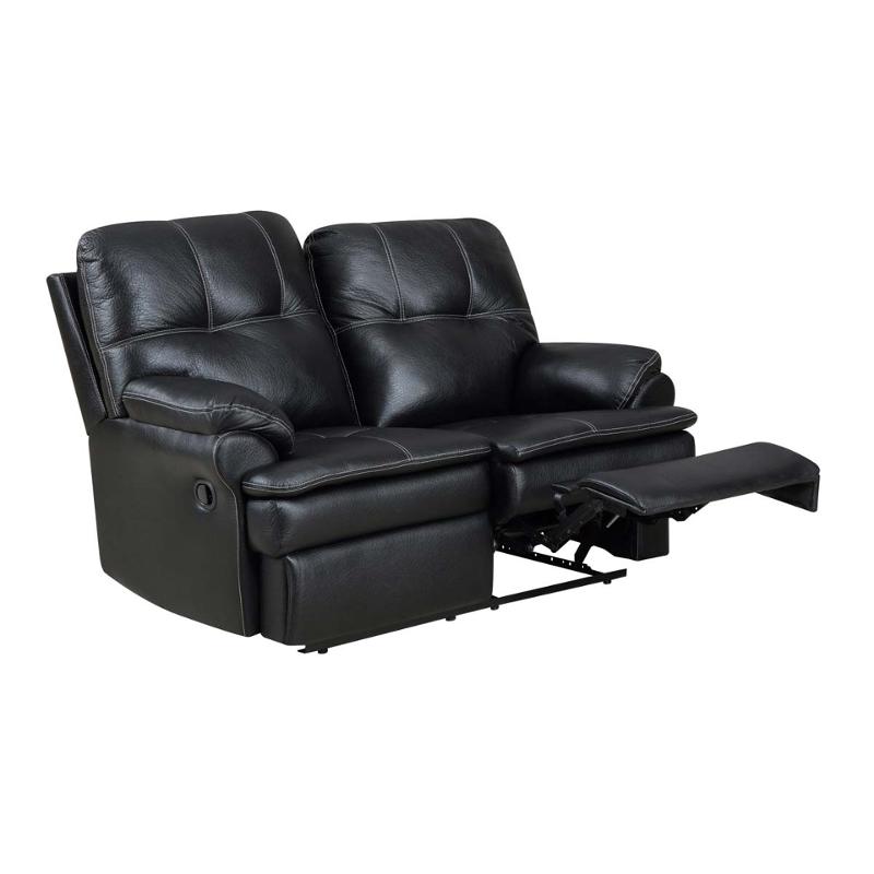 U1078-l Printed Micro - Black Global Furniture U1078 Printed Micro - Black Living Room Furniture Loveseat