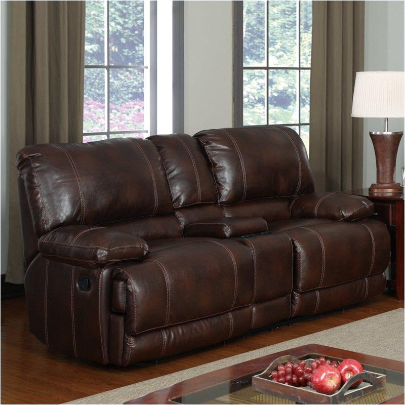 U1953-l Bonded - Brown Global Furniture U1953 Bonded - Brown Living Room Furniture Loveseat