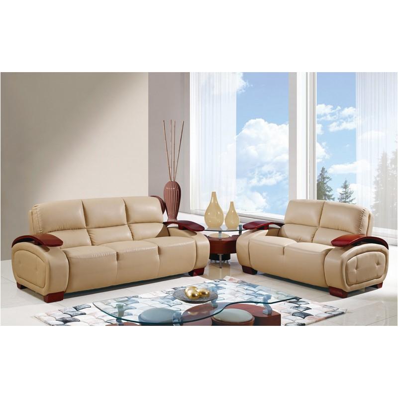 Ua223-s Bonded - Cappuccino Global Furniture Ua223 Bonded - Cappuccino Living Room Furniture Sofa