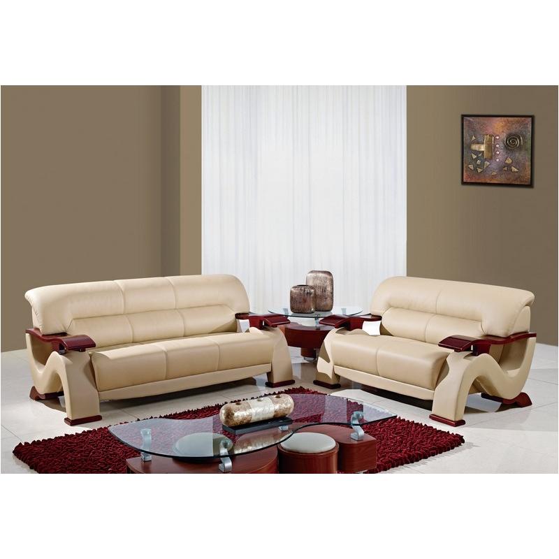 U2033 Bonded - Cappuccino Living Room Set Global Furniture