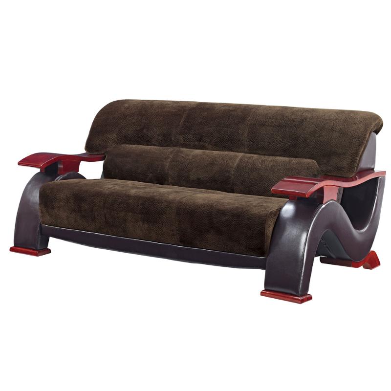 U2033-s Champion - Chocolate Global Furniture U2033 Champion - Chocolate Living Room Furniture Sofa