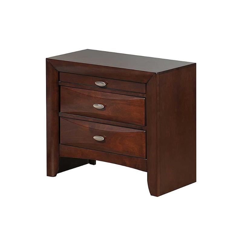 Linda-ma-ns Global Furniture Linda - Merlot Bedroom Furniture Nightstand