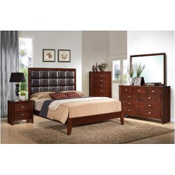 Carolina-m-qb Global Furniture Carolina - Merlot Bedroom Furniture Bed