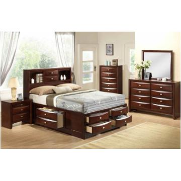 Linda-ma-qb Global Furniture Linda - Merlot Bedroom Furniture Bed