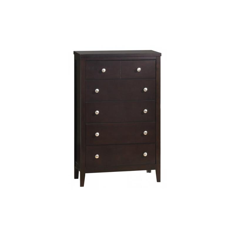 Rosa-ab-ch Global Furniture Rosa - Antique Black And Black Bedroom Furniture Chest