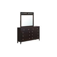 Rosa-ab-m Global Furniture Rosa - Antique Black And Black Bedroom Furniture Mirror