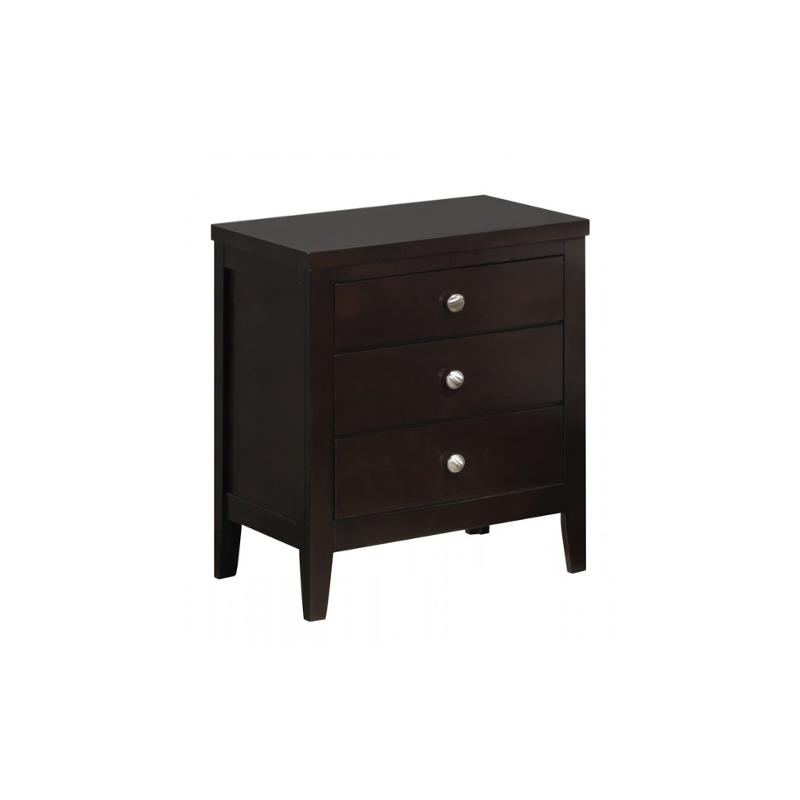 Rosa-ab-ns Global Furniture Rosa - Antique Black And Black Bedroom Furniture Nightstand